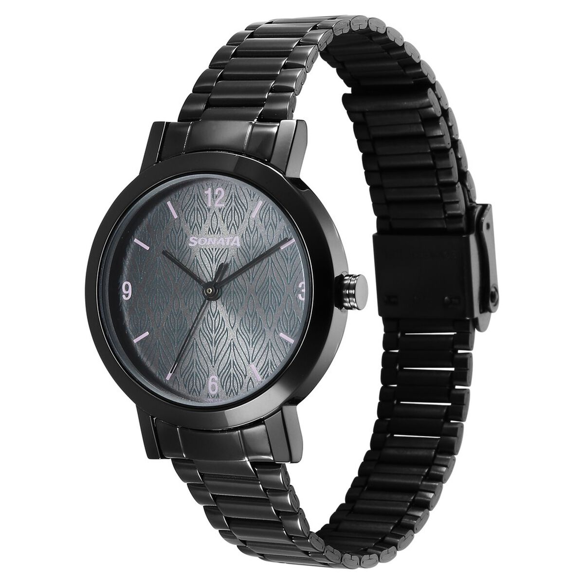 Sonata Ladies Essentials Grey Dial Stainless Steel Strap Watch for Women 2