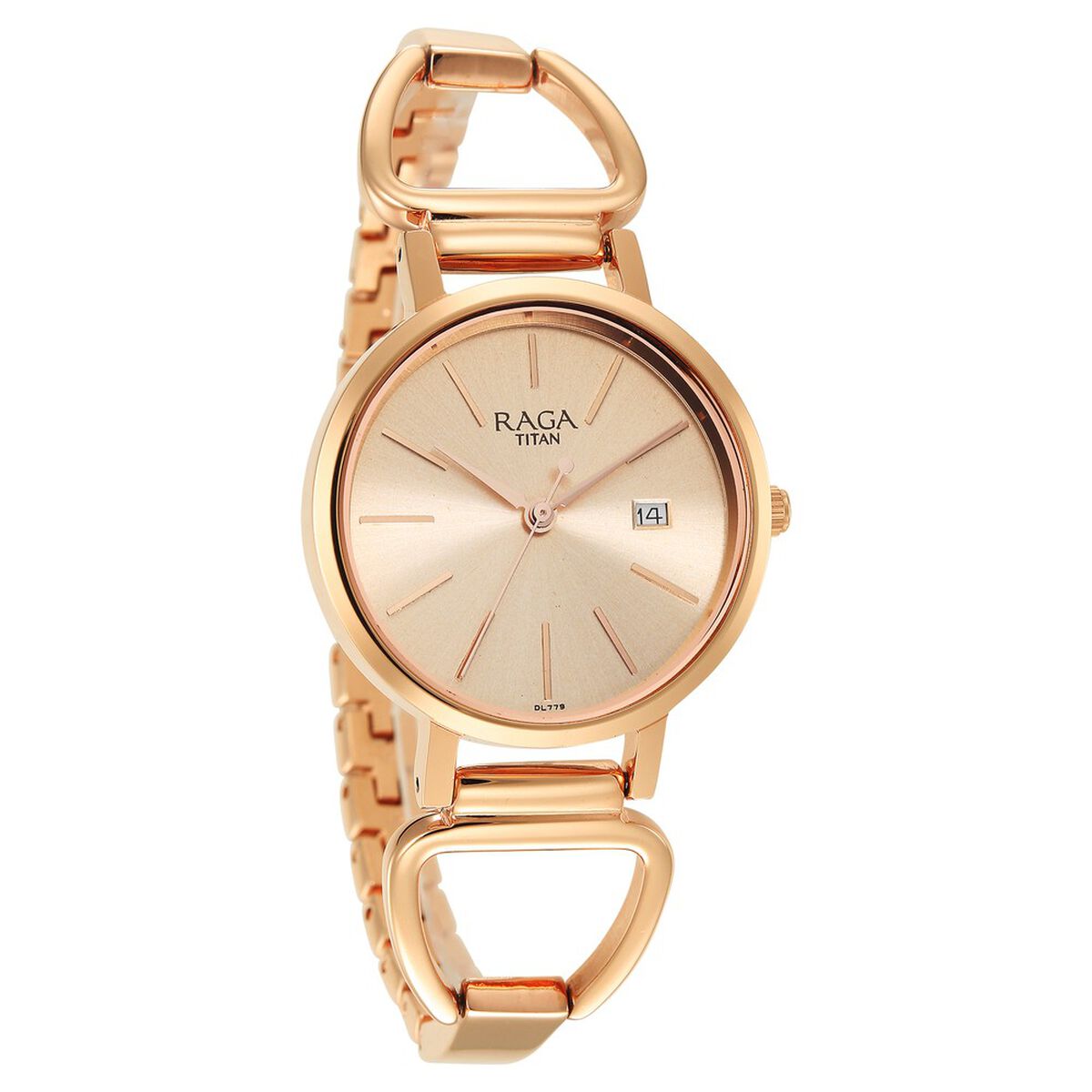 Titan Rose Gold Dial Quartz Analog with Date Watch for Women 1