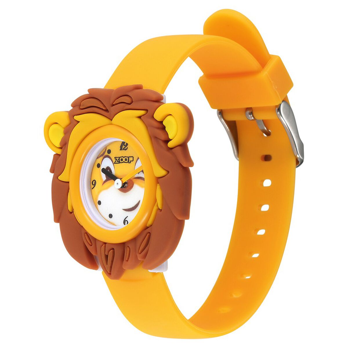 Zoop Analog Lion Watch with Yellow Dial & Yellow Strap for Boys Girls Kids, from House of Titan 3