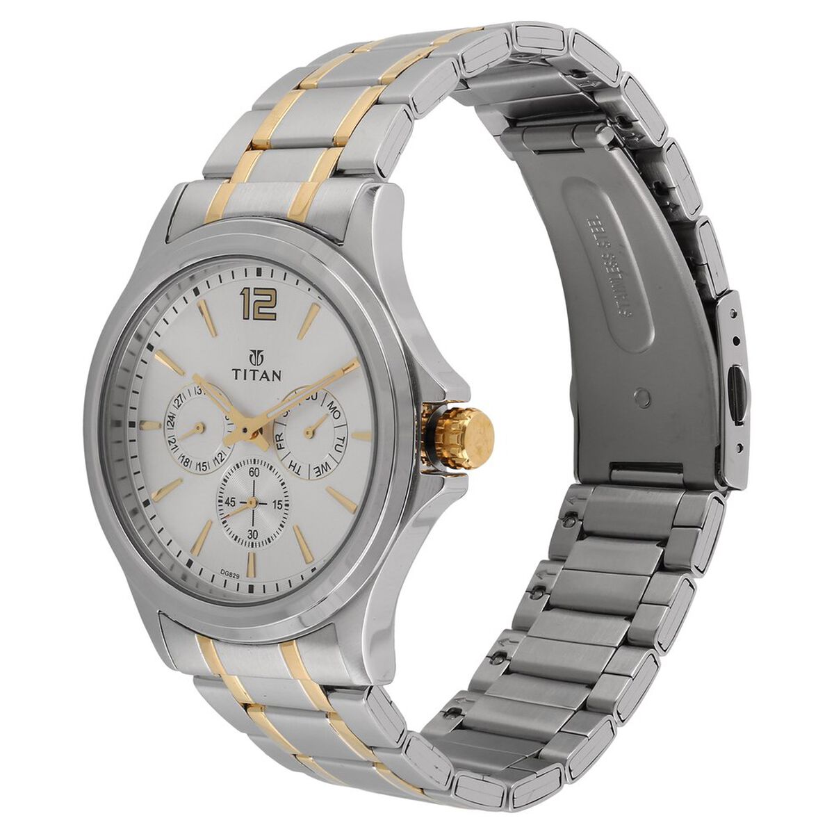 Titan Workwear Silver Dial Quartz Multifunction Stainless Steel Strap watch for Men 2
