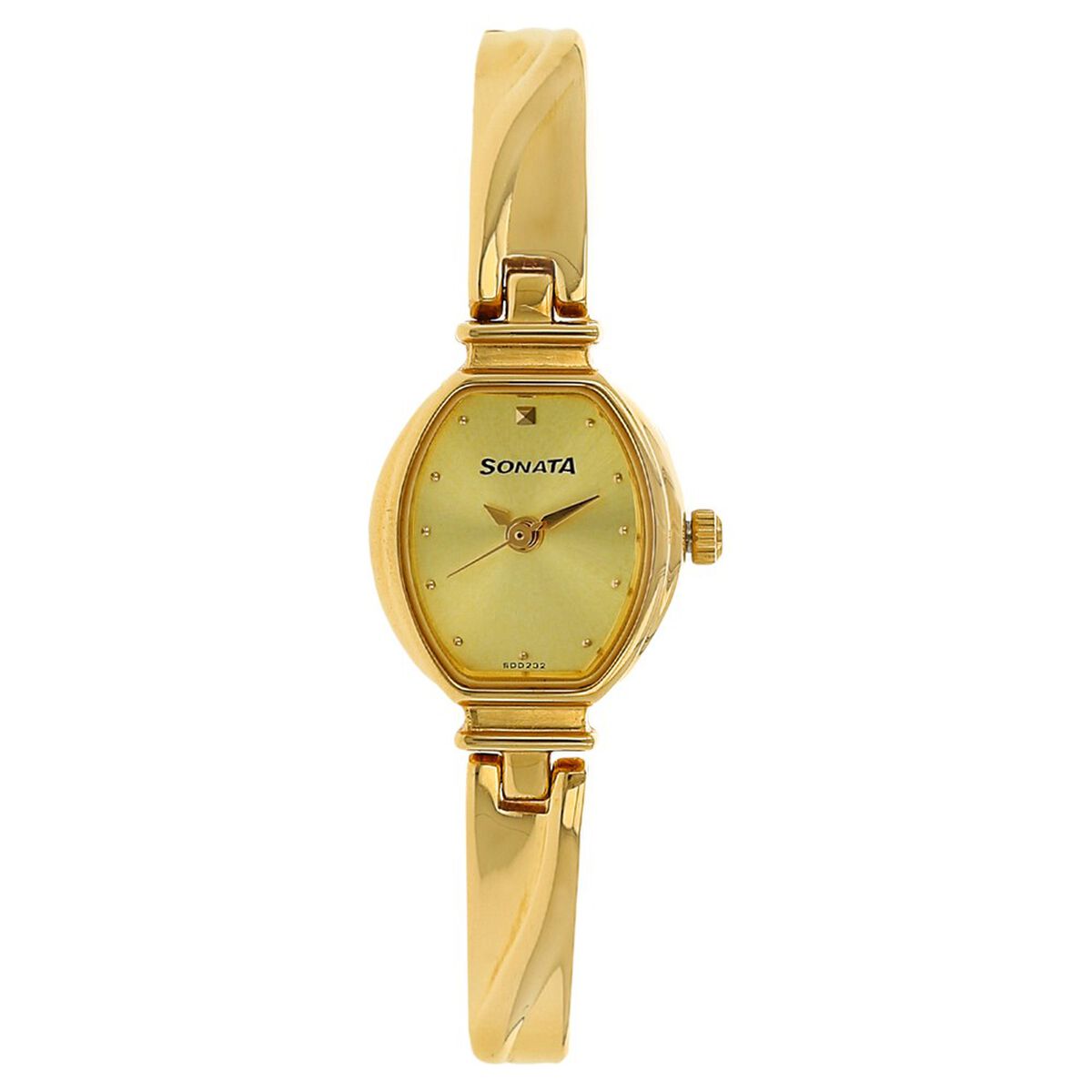 Sonata Quartz Analog Champagne Dial Metal Strap Watch for Women 1