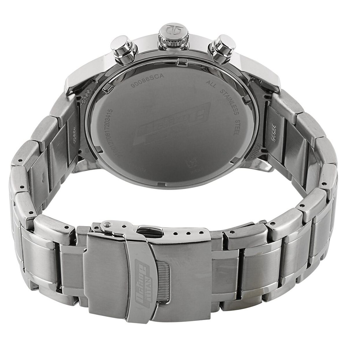 Titan Octane Chrono Black Dial Stainless Steel Strap watch for Men 4