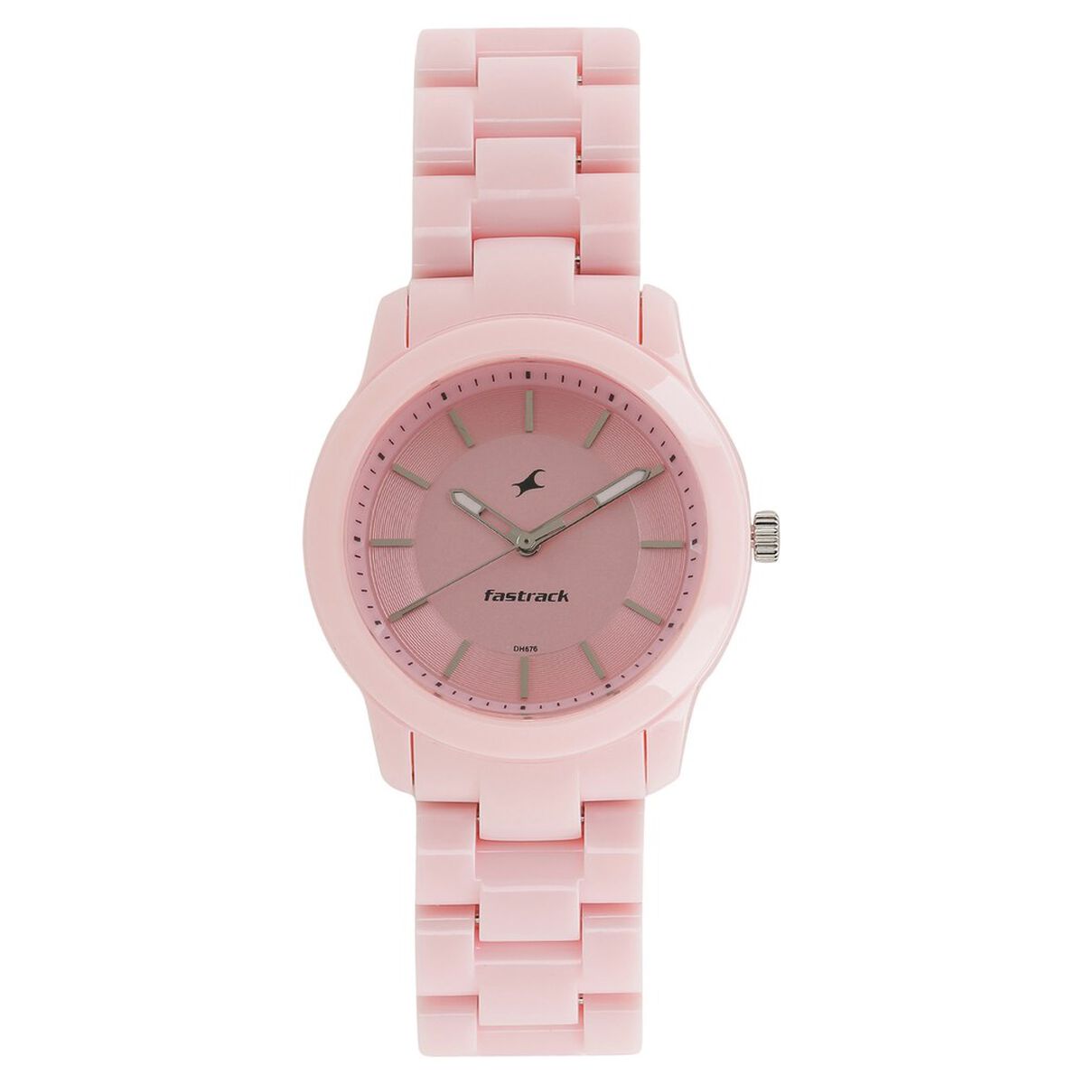 Fastrack Trendies Quartz Analog Pink Dial Plastic Strap Watch for Girls 1