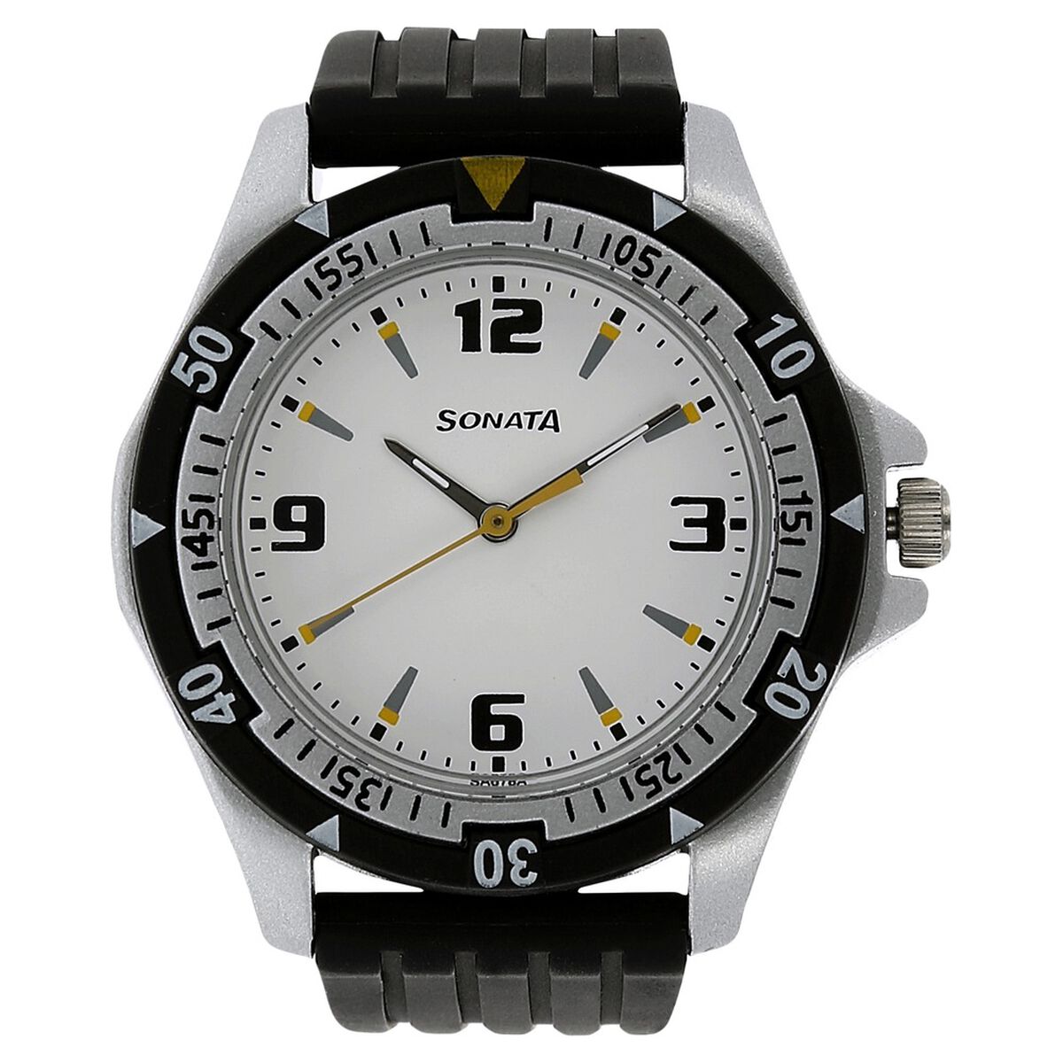 SF Quartz Analog White Dial Watch for Men 1