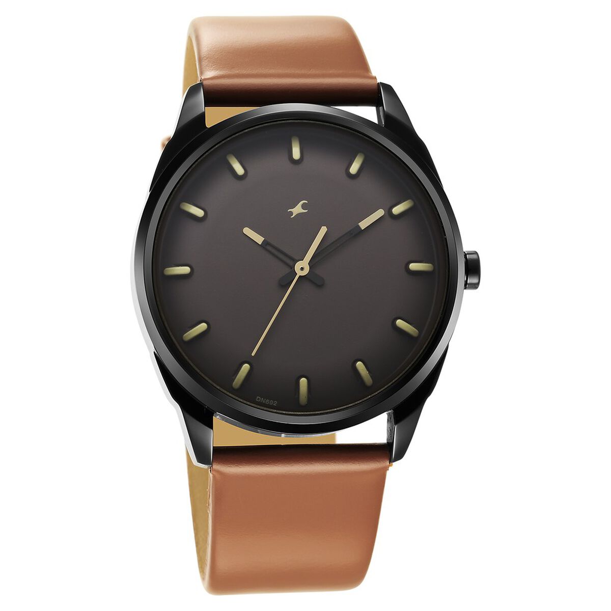 Fastrack After Dark Brown Dial Leather Strap Watch for Guys 2