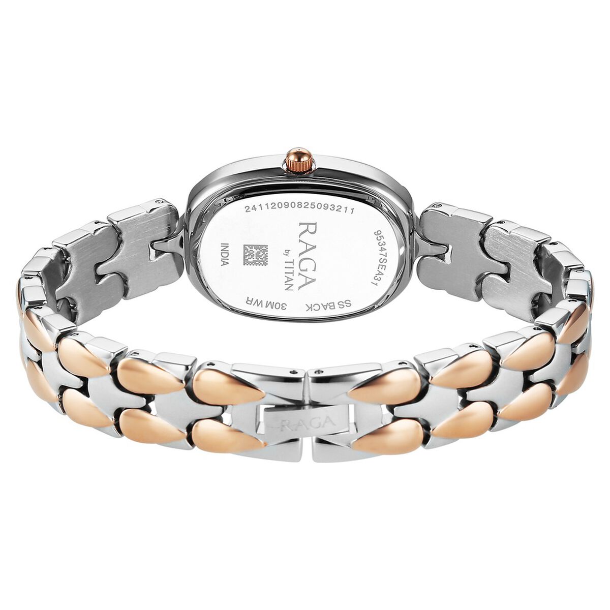 Titan Raga Showstopper Quartz Analog Silver Dial Two Toned Metal Strap Watch For Women 5