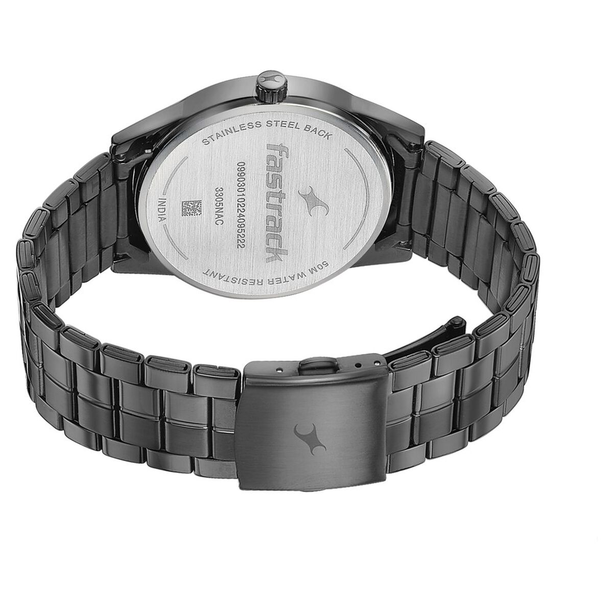 Fastrack Stunners Quartz Analog Grey Dial Stainless Steel Strap Watch for Guys 5