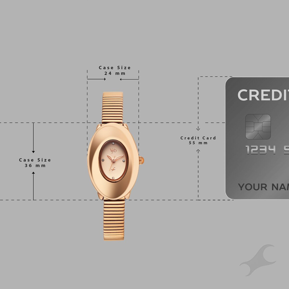 Vyb Runway By Fastrack Quartz Analog Rose Gold Dial Rose Gold Stainless Steel Strap Watch For Girls 4