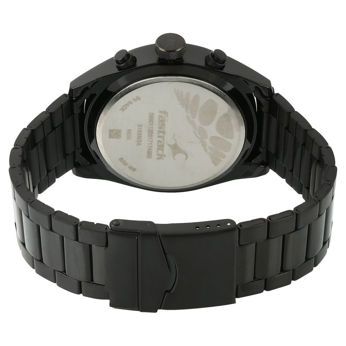 Fastrack All Nighters Quartz Multifunction Brown Dial Metal Strap Watch for Guys 4