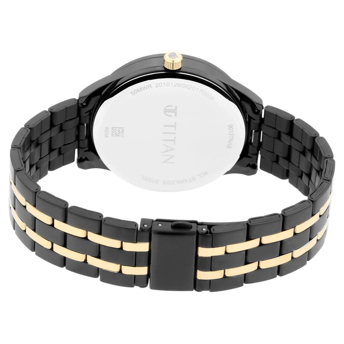 Titan Regalia Opulent Black Dial Multifunction Stainless Steel Strap watch for Men 5