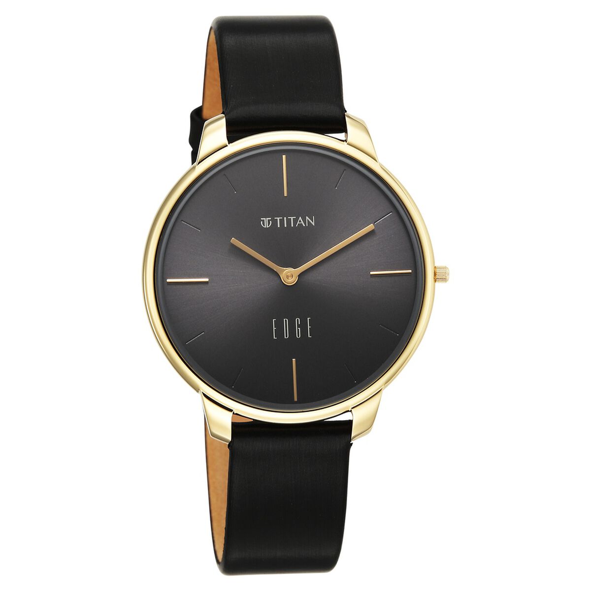 Edge Velora Quartz Analog Black Dial Two Toned Leather Strap Watch For Women 2