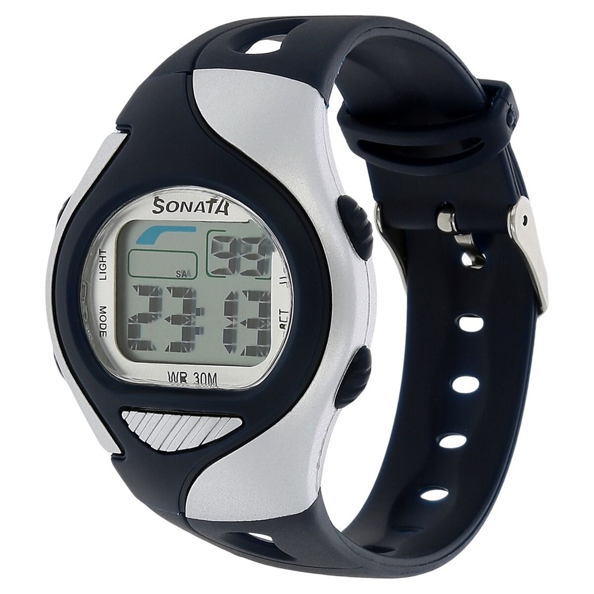 SF Digital Grey Dial Plastic Strap Unisex Watch 2