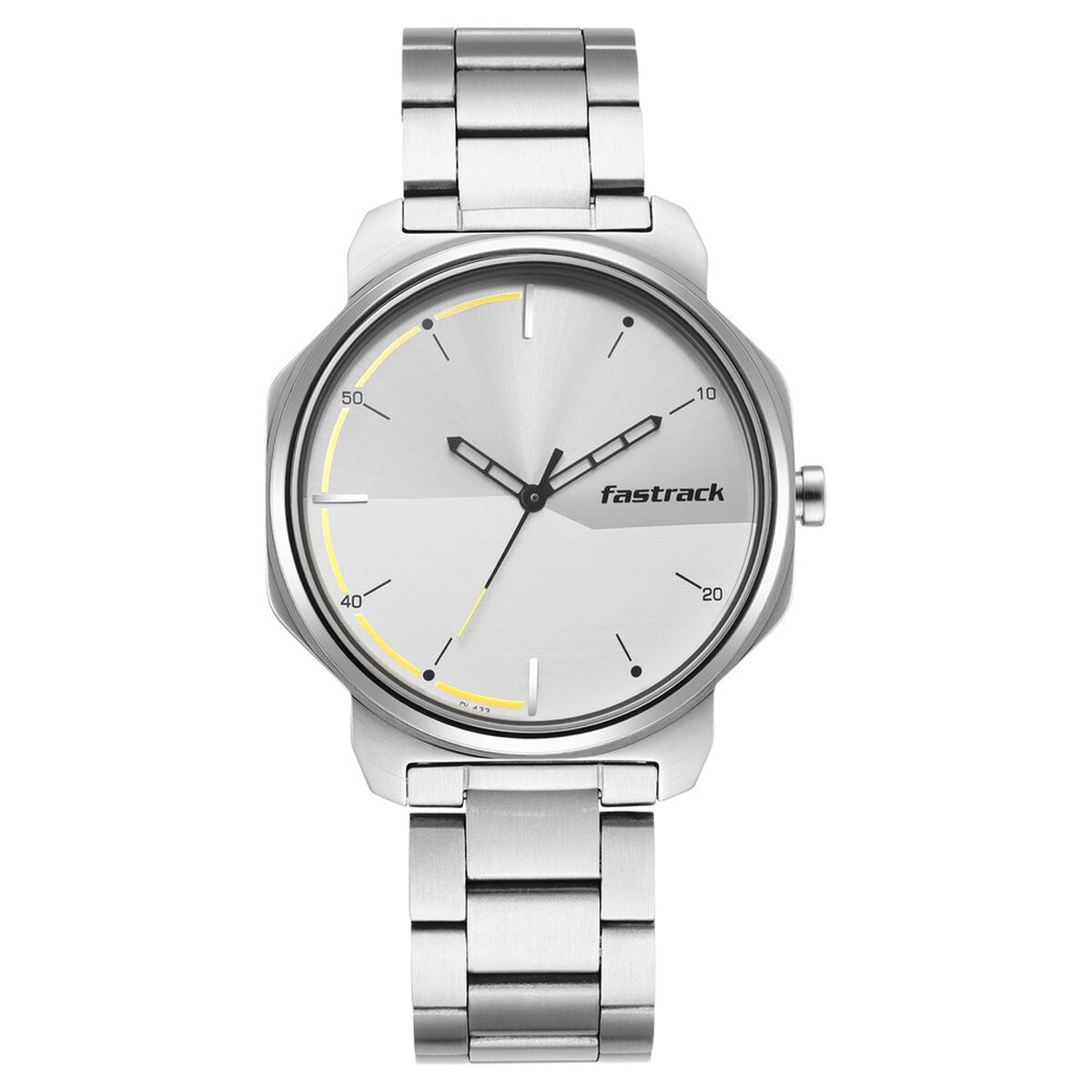 Fastrack Stunners Quartz Analog Silver Dial Metal Strap Watch for Guys 3