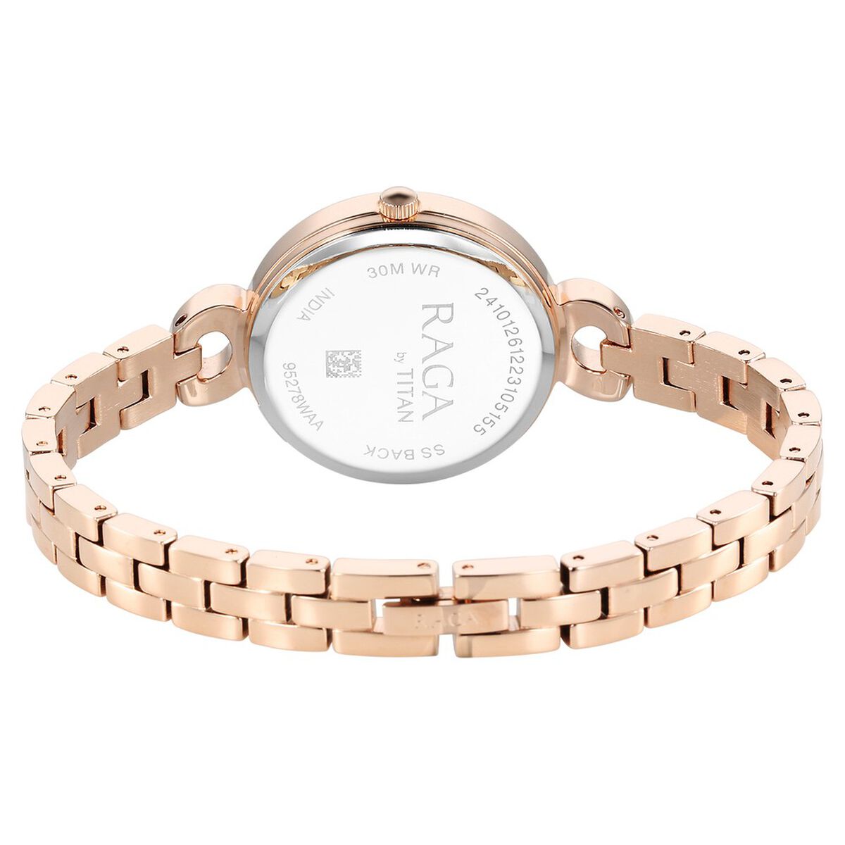 Titan Raga Showstopper Quartz Analog White Dial Metal Strap Watch for Women 5