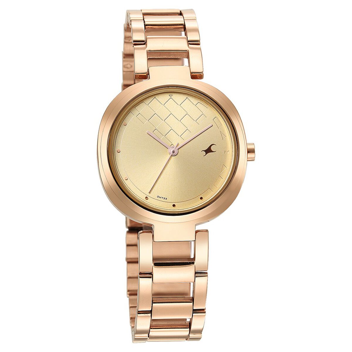 Fastrack Stunners Quartz Analog Golden Dial Stainless Steel Strap Watch for Girls 2
