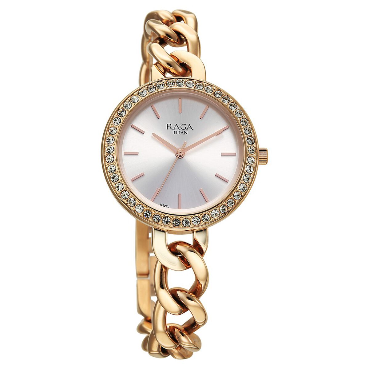 Titan Raga Showstopper Quartz Analog Silver Dial Metal Strap Watch For Women 2