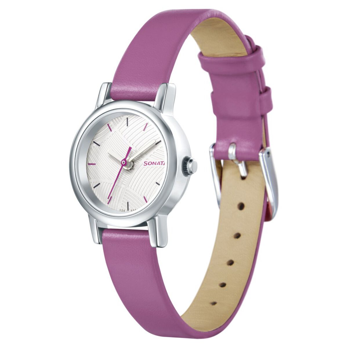 Sonata Splash White Dial Women Watch With Leather Strap 3