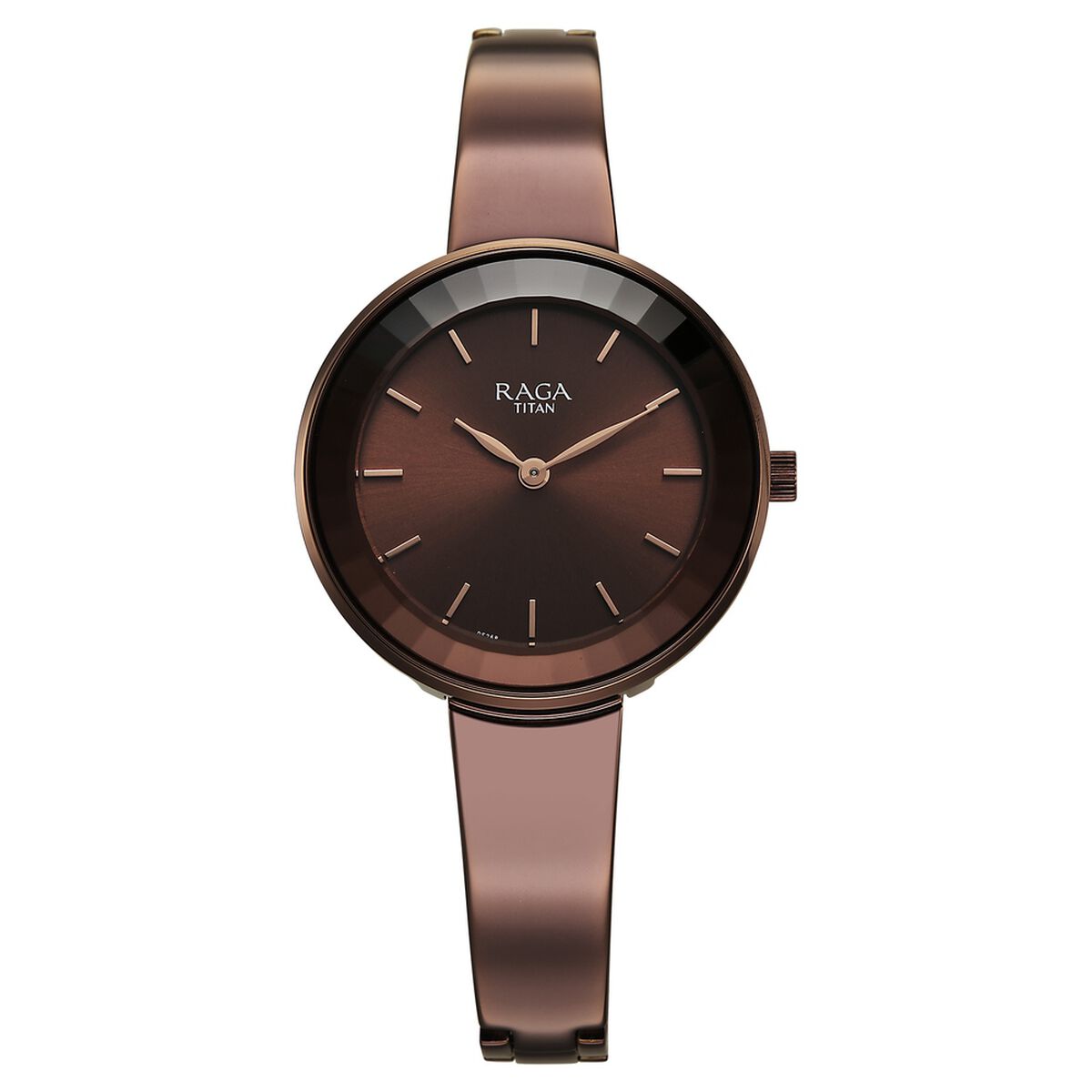 Titan Raga Showstopper Quartz Analog Brown Dial Metal Strap Watch For Women 1