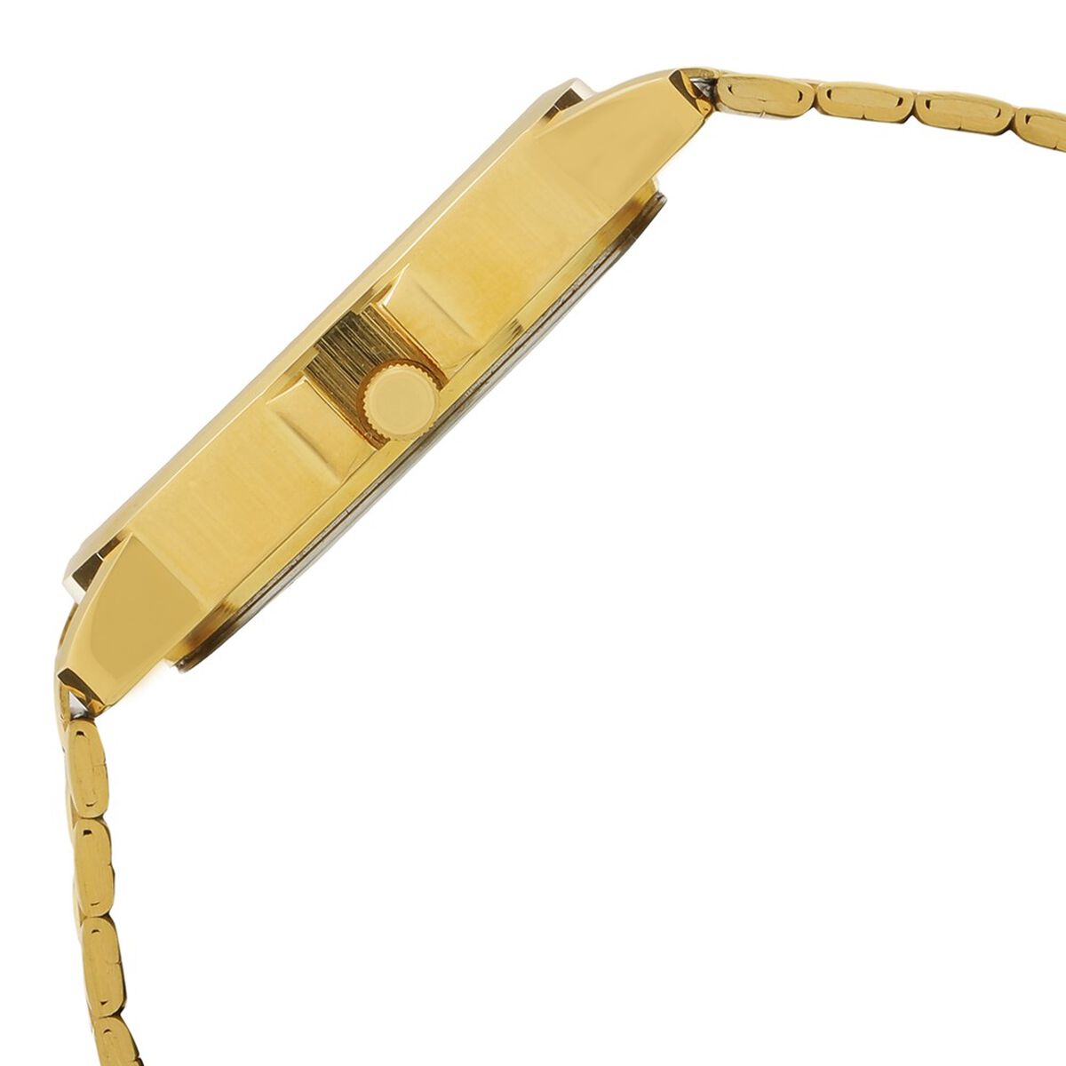 Sonata Quartz Analog with Day and Date Champagne Dial Stainless Steel Strap Watch for Men 3
