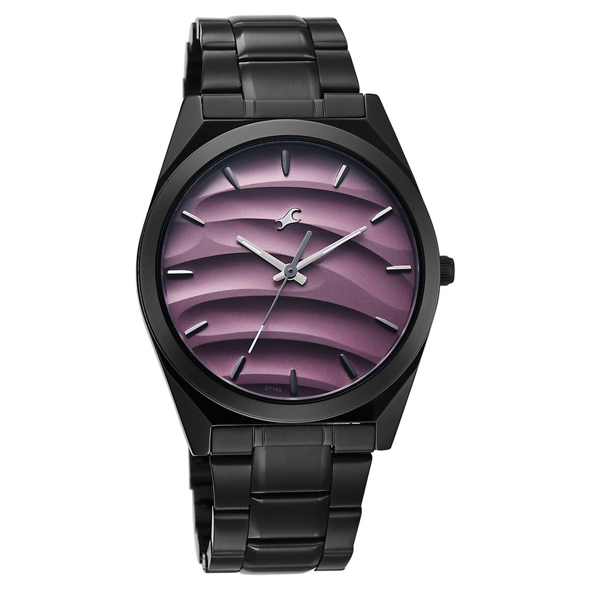 Fastrack Gelato Black metal strap watch with Ice Cola dial for Guys 3