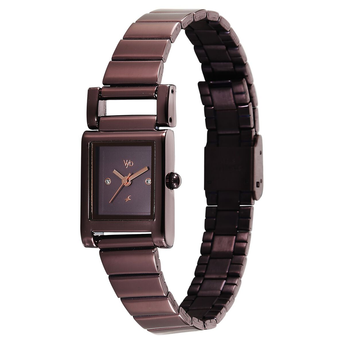 Vyb Muse By Fastrack Quartz Analog Brown Dial Brown Stainless Steel Strap Watch For Girls 3