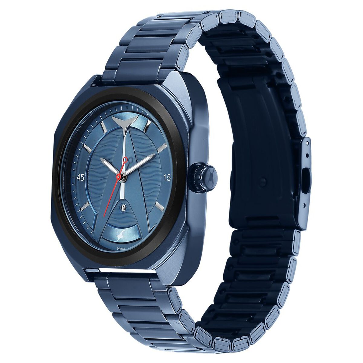 Fastrack Oceanyx Quartz Analog with Date Blue Dial Blue Strap Watch For Guys 5