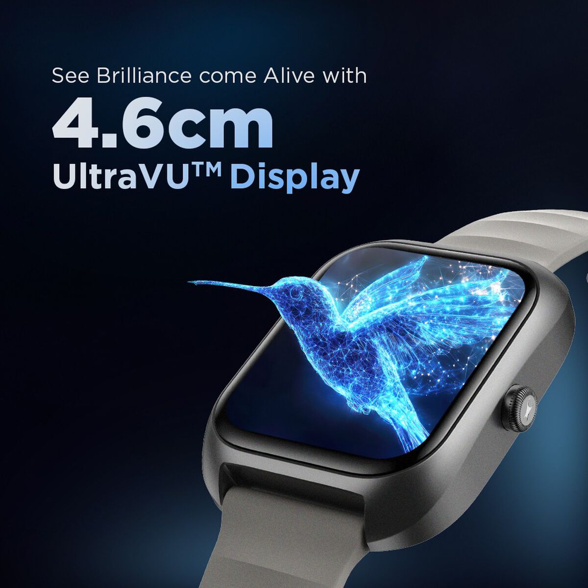 Fastrack VOX Plus - 4.69 cm Ultra Vu Display, IP68 Smartwatch, To do list, Offline Voice Commands, Functional Crown 5