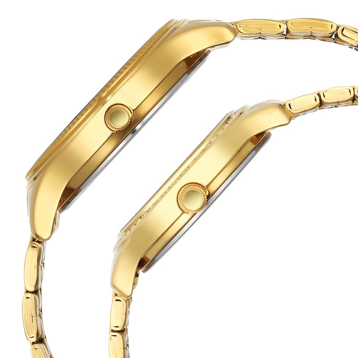 Titan Karishma Bandhan Champagne Dial Analog Stainless Steel Strap watch for Couple 4