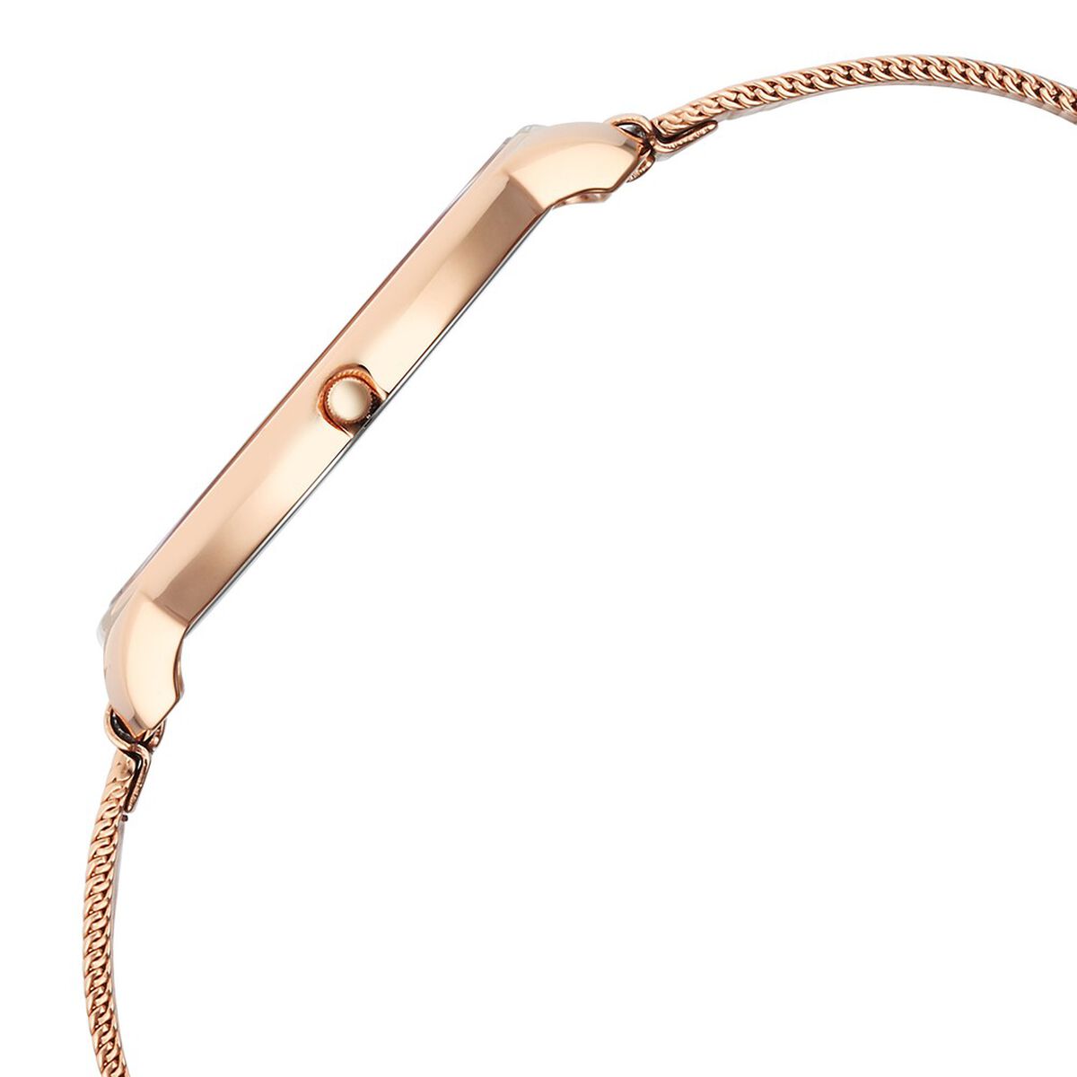 Titan Edge Metal Ladies Allure Quartz Analog Mother Of Pearl Round Dial Rose Gold Stainless Steel Strap Watch For Women 5