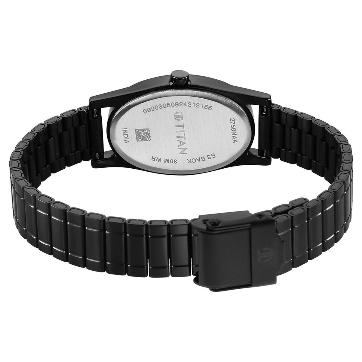 Titan Karishma Quartz Analog Blue Dial Black Stainless Steel Strap Watch For Women 5