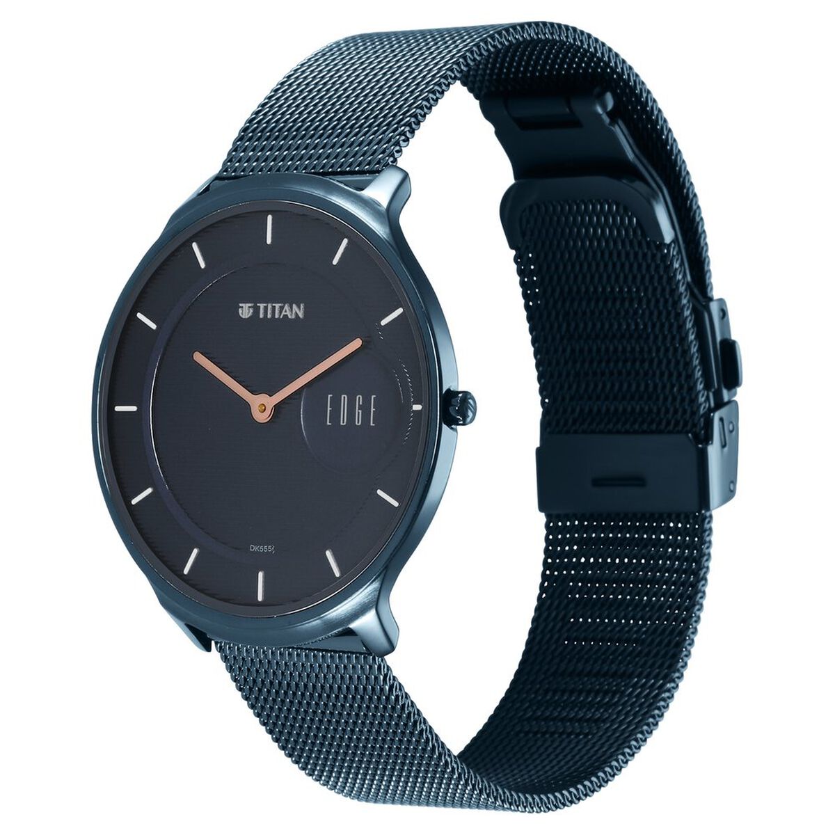 Titan Edge Slim Stainless Steel Blue Dial Analog Watch for Men 3