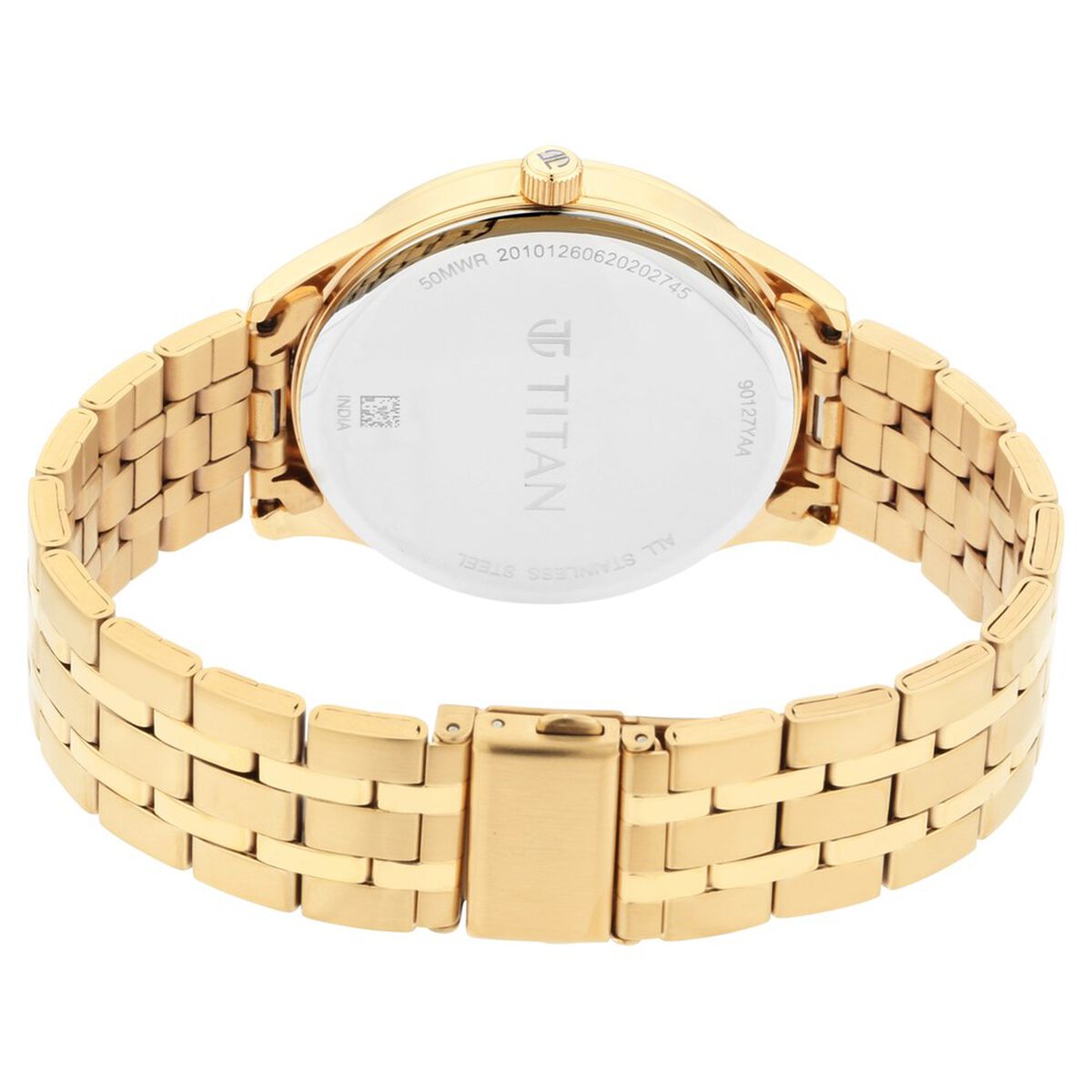 Titan Quartz Analog with Day and Date White Dial Stainless Steel Strap Watch for Men 5