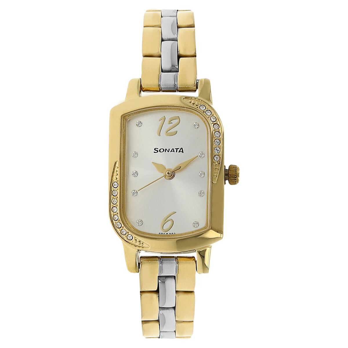 Sonata Quartz Analog Silver Dial Stainless Steel Strap Watch for Women 1