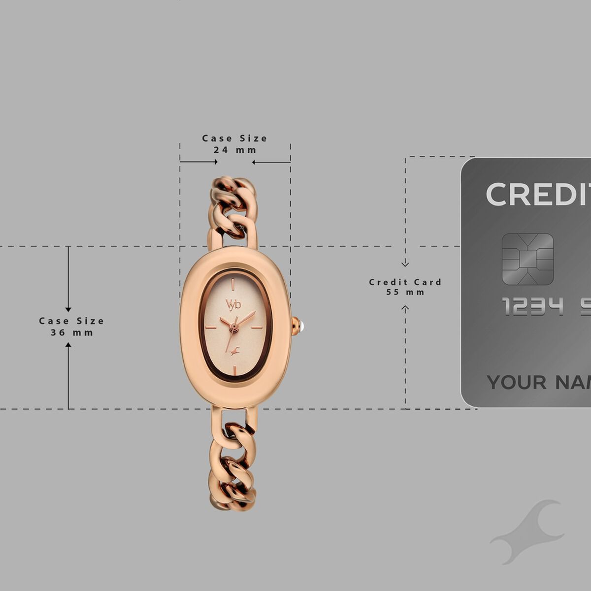 Vyb Mirage By Fastrack Quartz Analog Rose Gold Dial Rose Gold Metal Strap Watch For Girls 4
