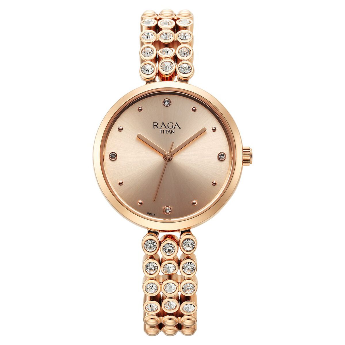 Titan Raga Showstopper Quartz Analog Rose Gold Dial Metal Strap Watch for Women 2