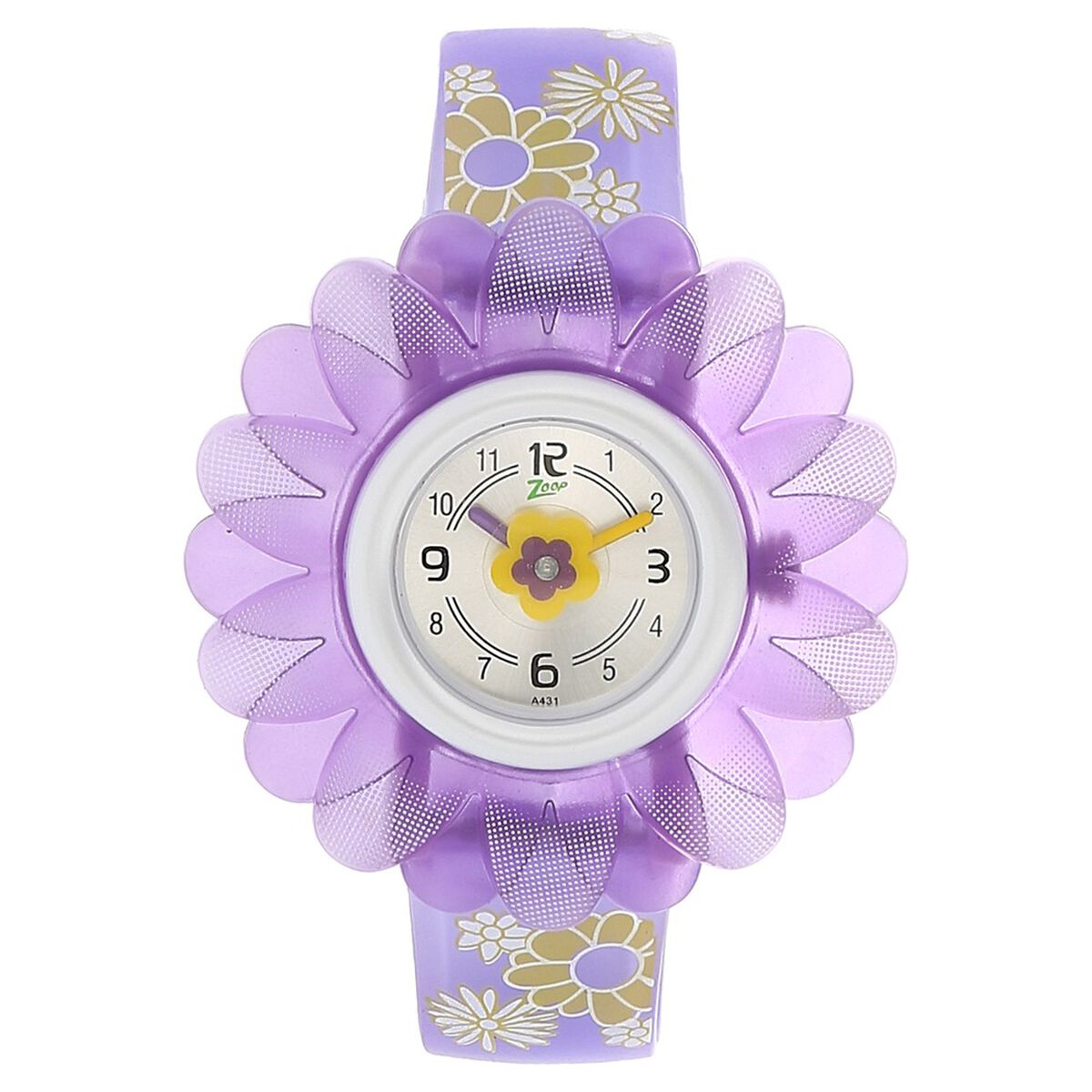 Zoop Analog Watch with Silver Dial & Multicoloured Strap for Girls Kids, from House of Titan 1