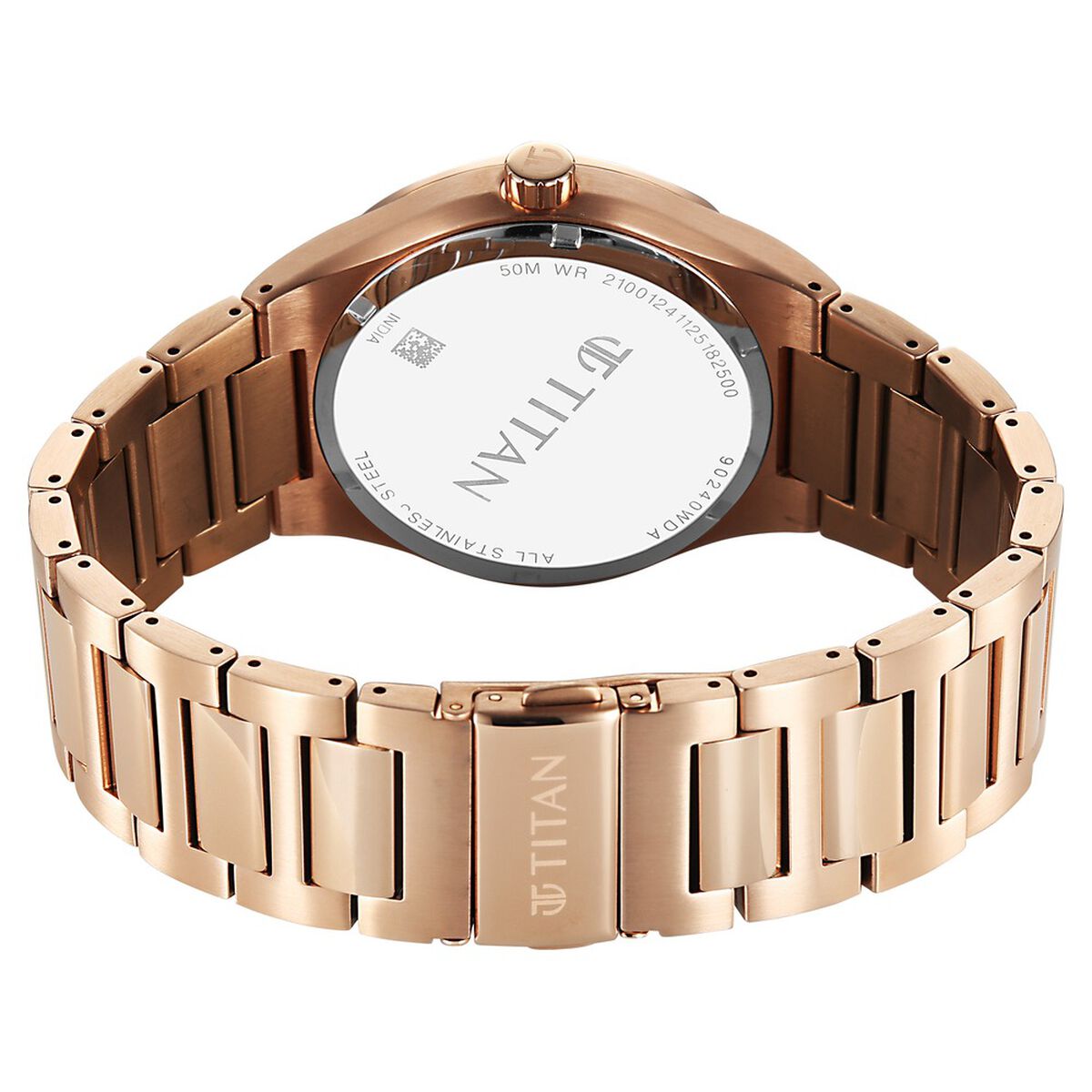 Titan Regalia Marque Analog with Brown Dial Rose Gold Strap Watch for Men 5