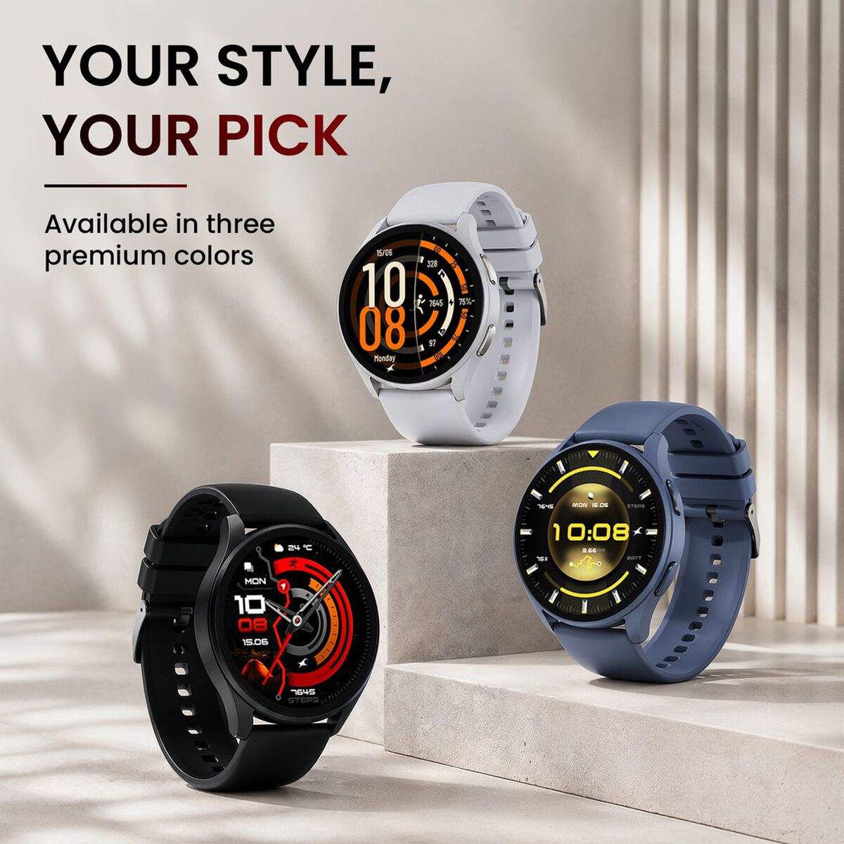 Fastrack Smart Revoltt XR1 Pro Smartwatch with 3.63 cm AMOLED Display BT Calling & Health Tracking 3