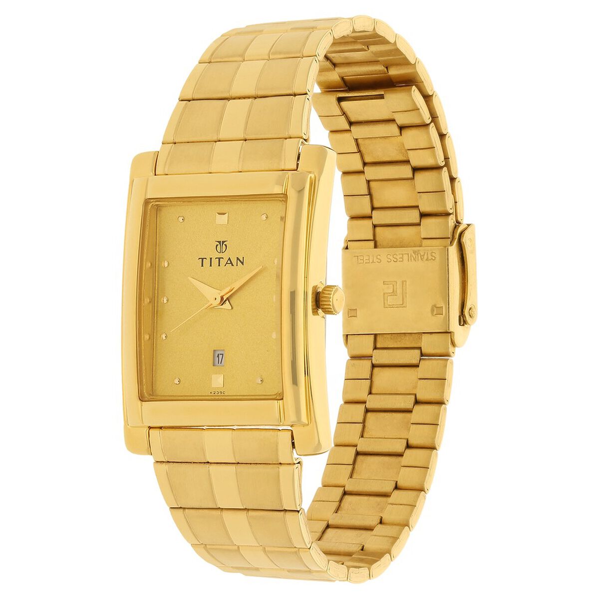 Titan Champagne Dial Analog with Date Metal Strap Watch for Men 2