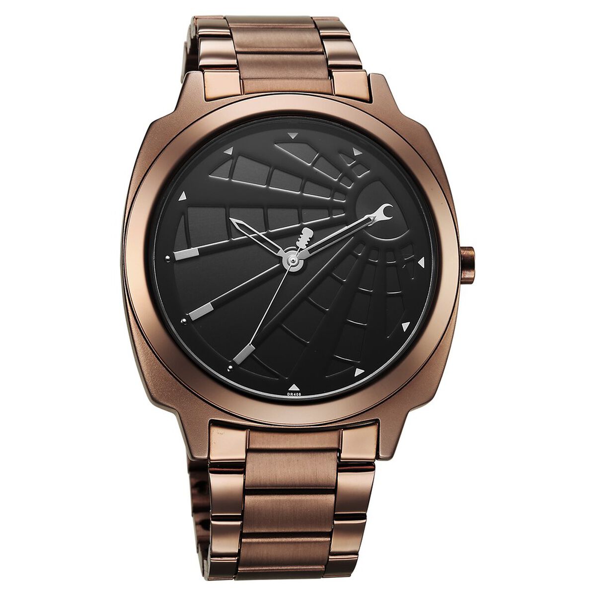 Fastrack Groove Quartz Analog Black Dial Guys Stainless Steel Watch 4
