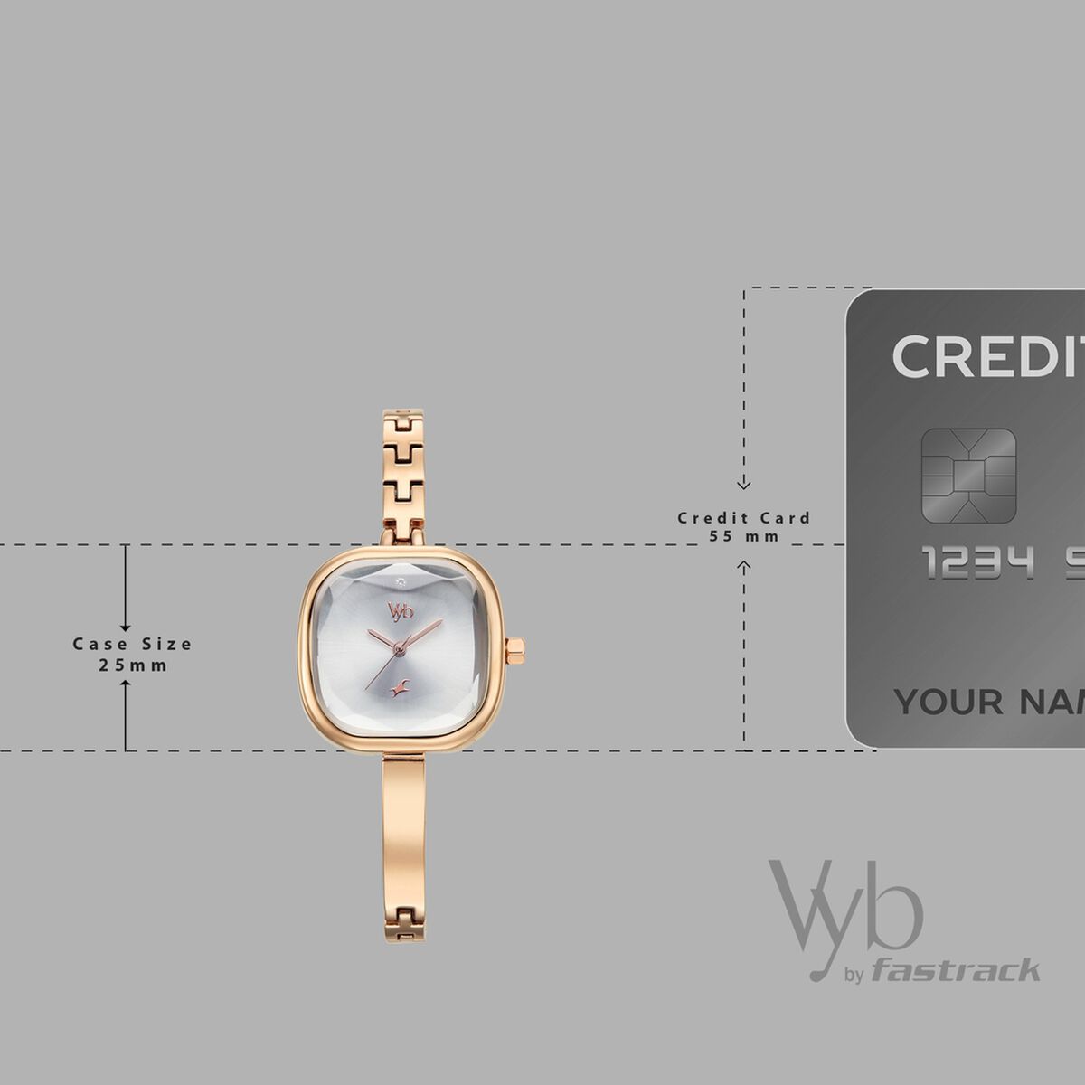 Vyb Aurora By Fastrack Quartz Analog Silver Dial Rose Gold Metal Strap Watch For Girls 4