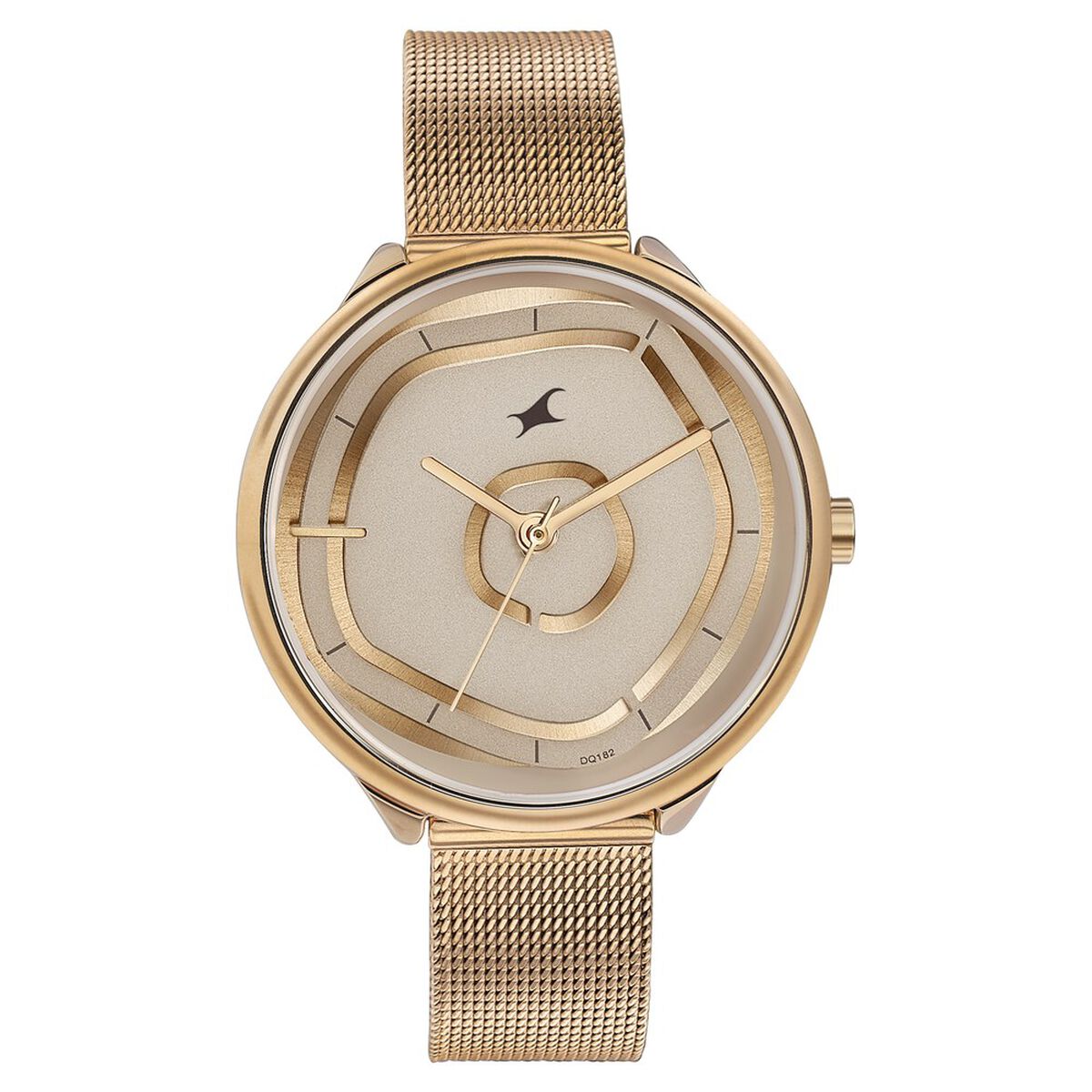 Fastrack Stunners Quartz Analog Rose Gold Dial Stainless Steel Strap Watch for Girls 1