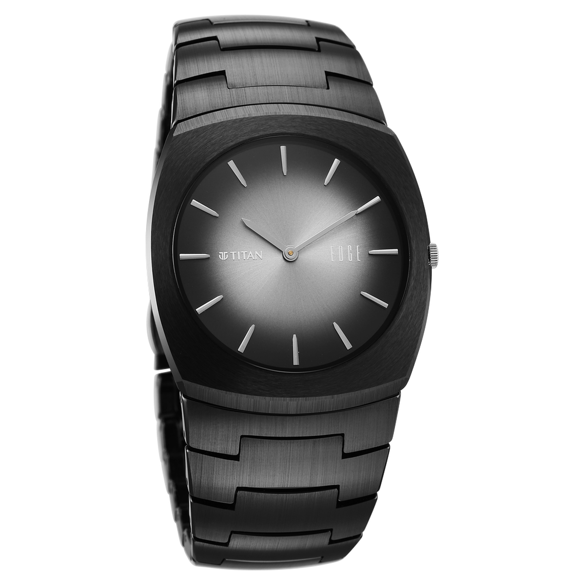 Titan Edge Fumage Quartz Analog Black Dial Black Ceramic Strap Watch For Men 2