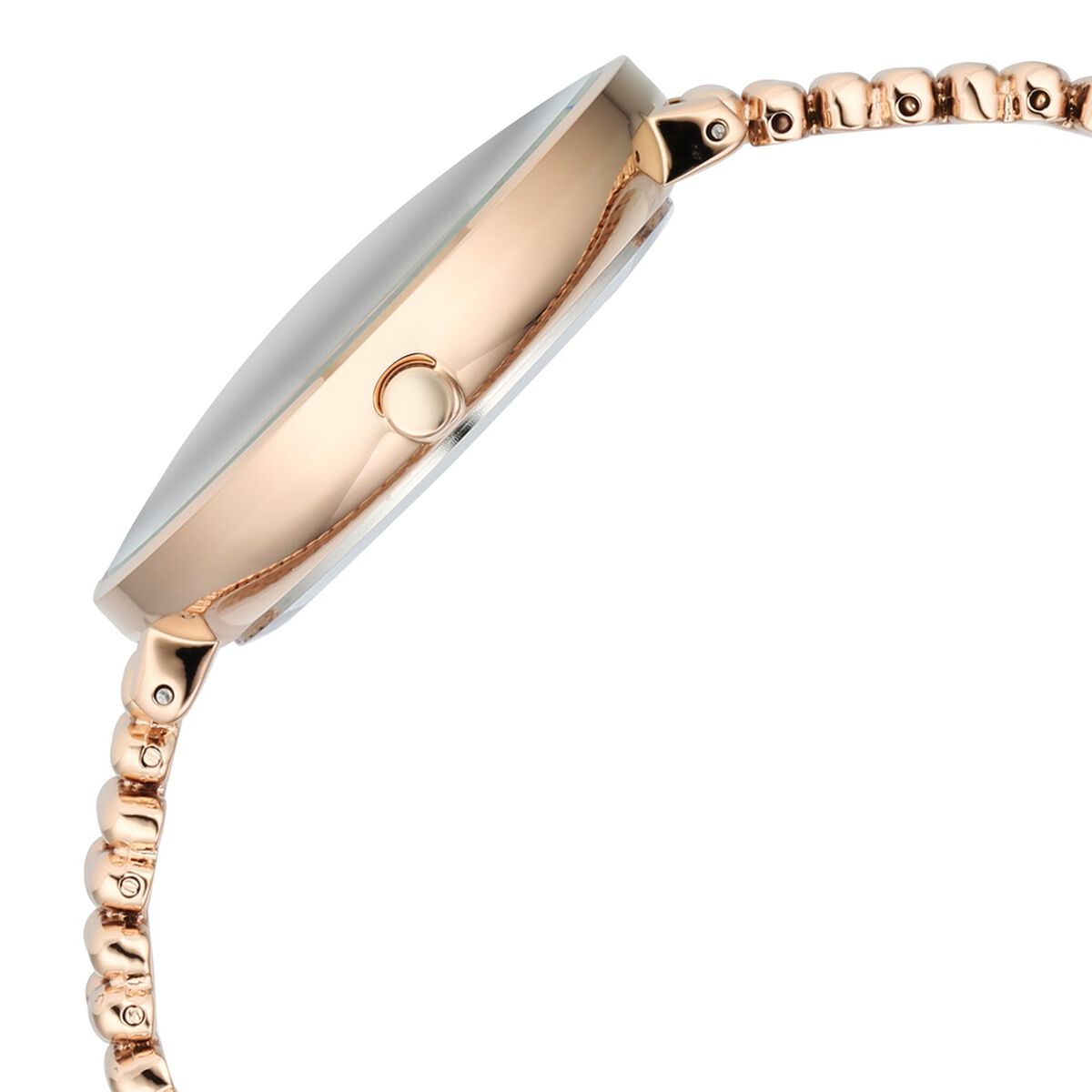Vyb Iconique By Fastrack Quartz Analog White Dial Metal Strap Watch For Girls 5