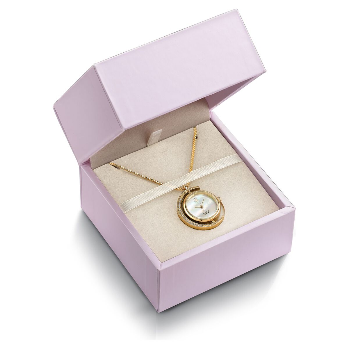 Sonata Poze Quartz Analog White Dial Golden Metal Strap Watch For Women 5