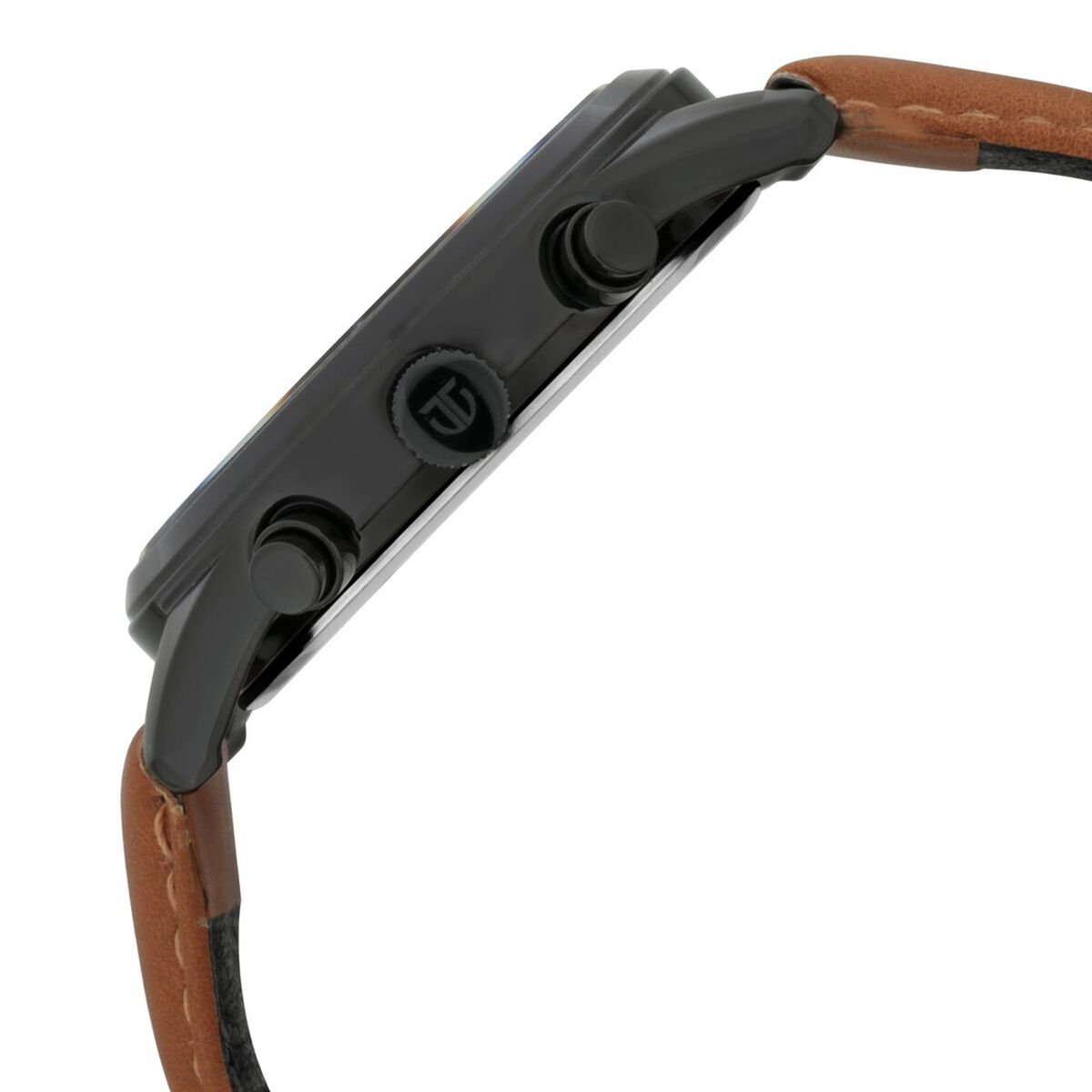 Titan Workwear Multifunction Black Dial Tan Leather Strap Watch For Men 4
