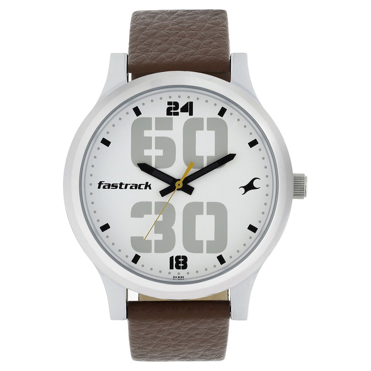 Fastrack Bold Quartz Analog White Dial Leather Strap Watch for Guys 1