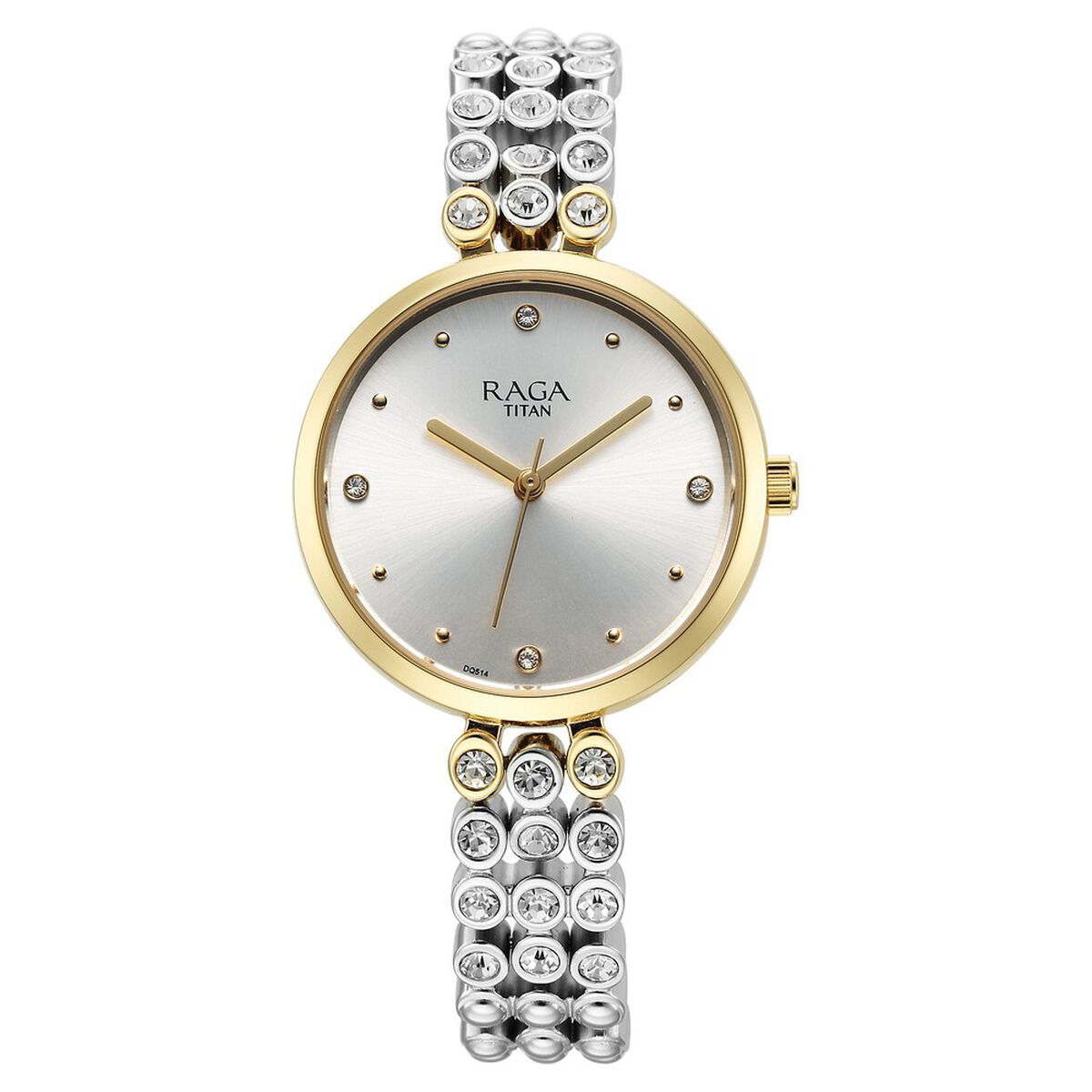 Titan Raga Showstopper Quartz Analog Silver Dial Metal Strap Watch for Women 1