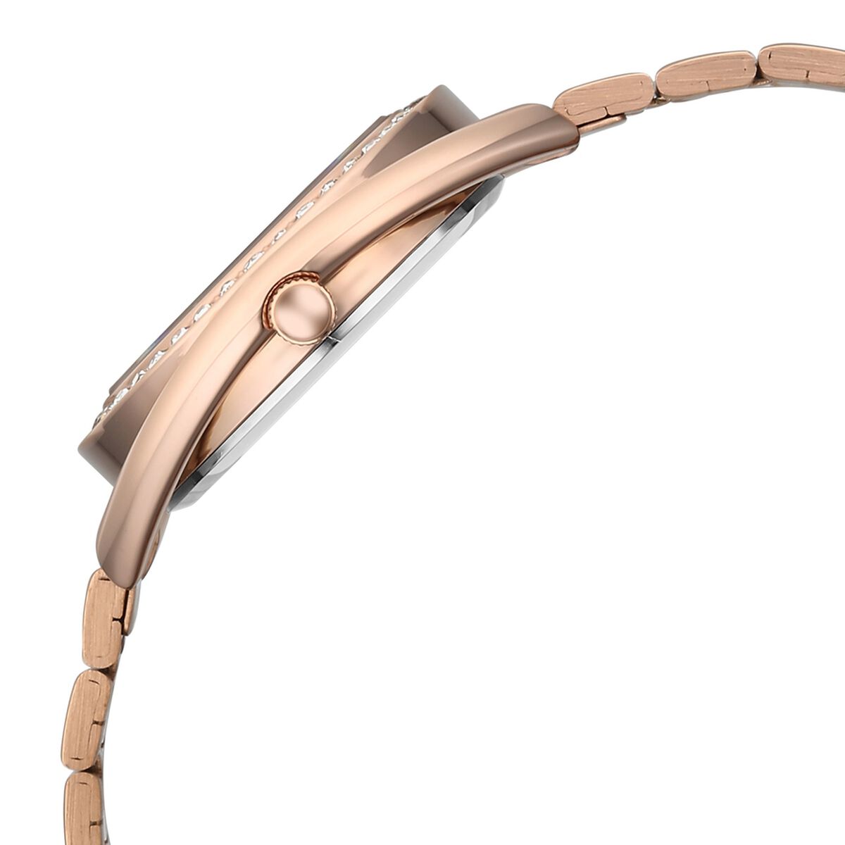 Vyb Eclipse By Fastrack Quartz Analog Grey Dial Rose Gold Stainless Steel Strap Watch For Girls 5