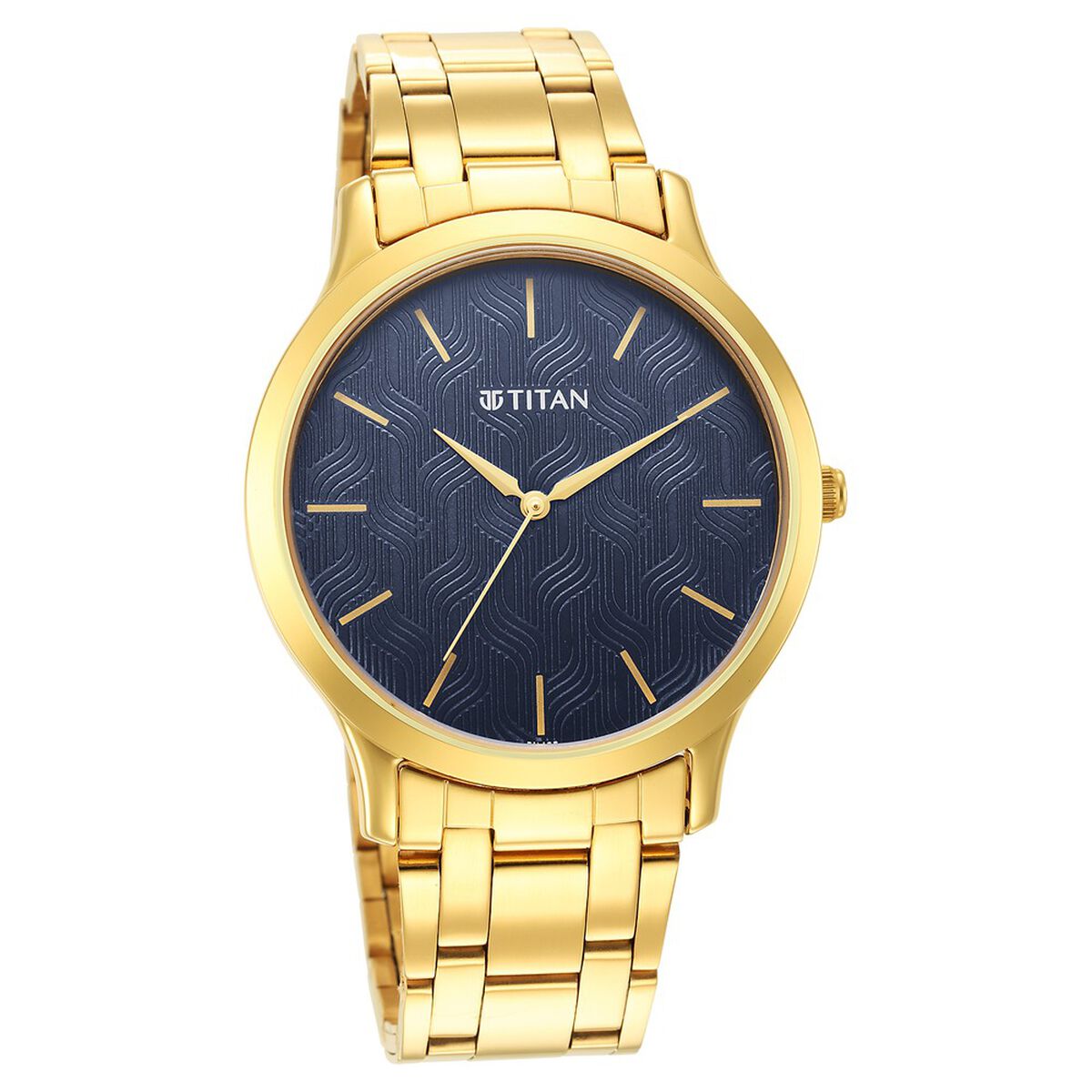 Titan Karishma Radiance Blue Dial Analog Stainless Steel Strap watch for Men 2